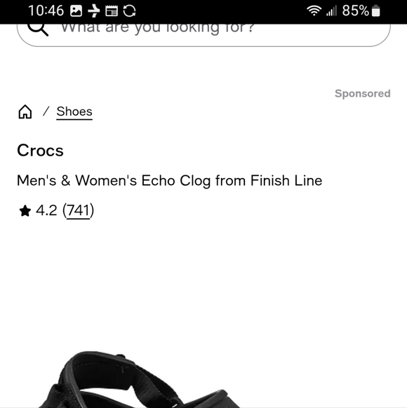 CROCS Men's Size 11 Or Woman's Size 9 Eco Clog Black - Picture 8 of 8